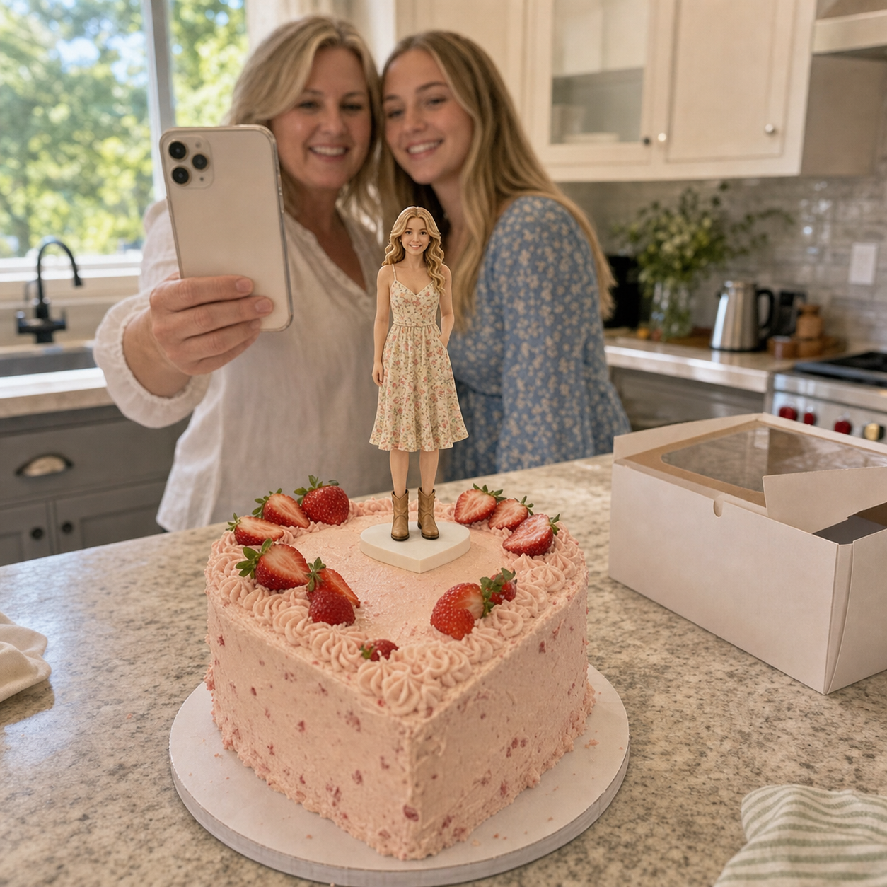 Custom one person birthday cake figurine topper keepsake