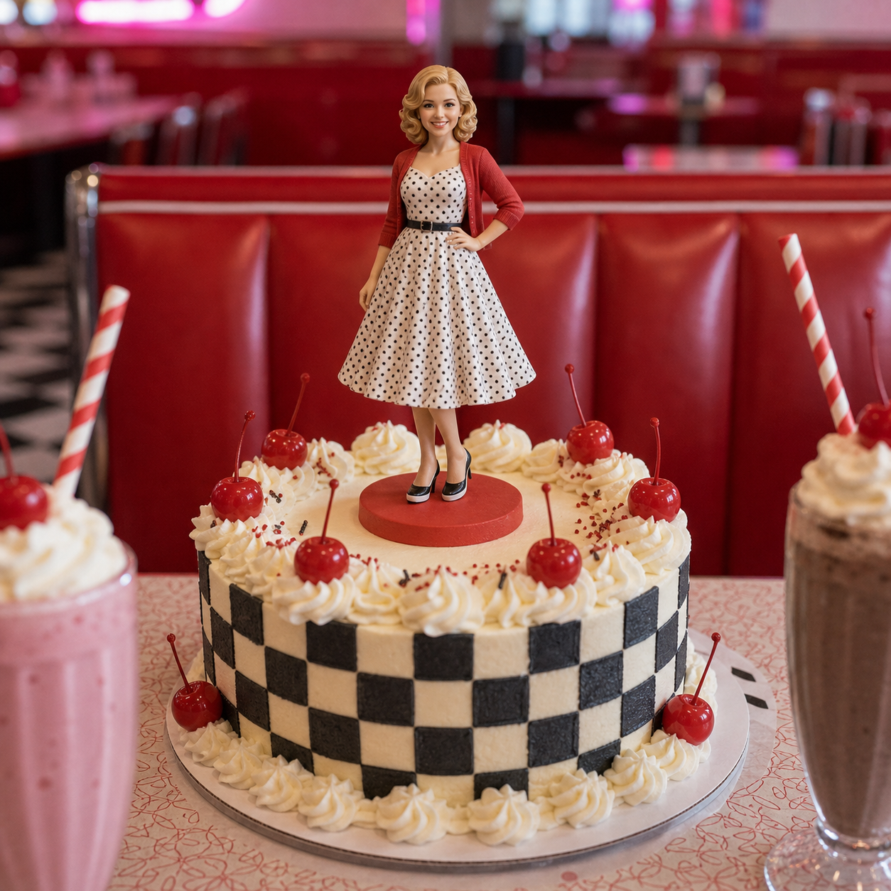 Custom birthday cake decoration figurine made from one photo