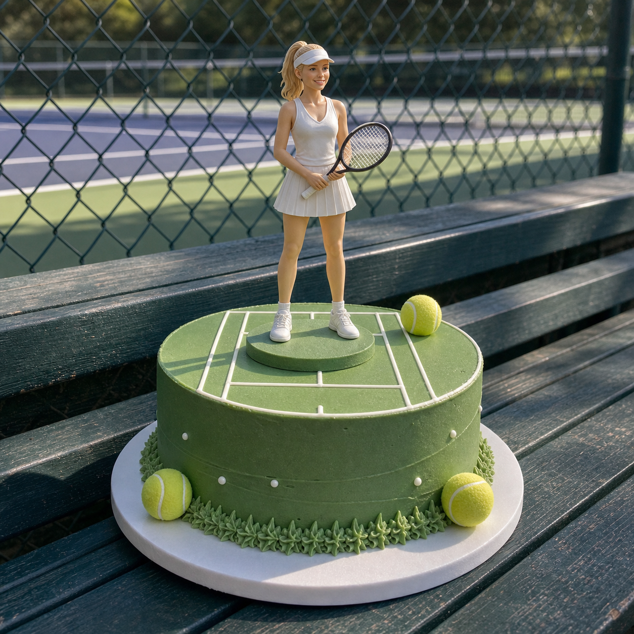 Custom birthday cake decoration figurine made from one photo