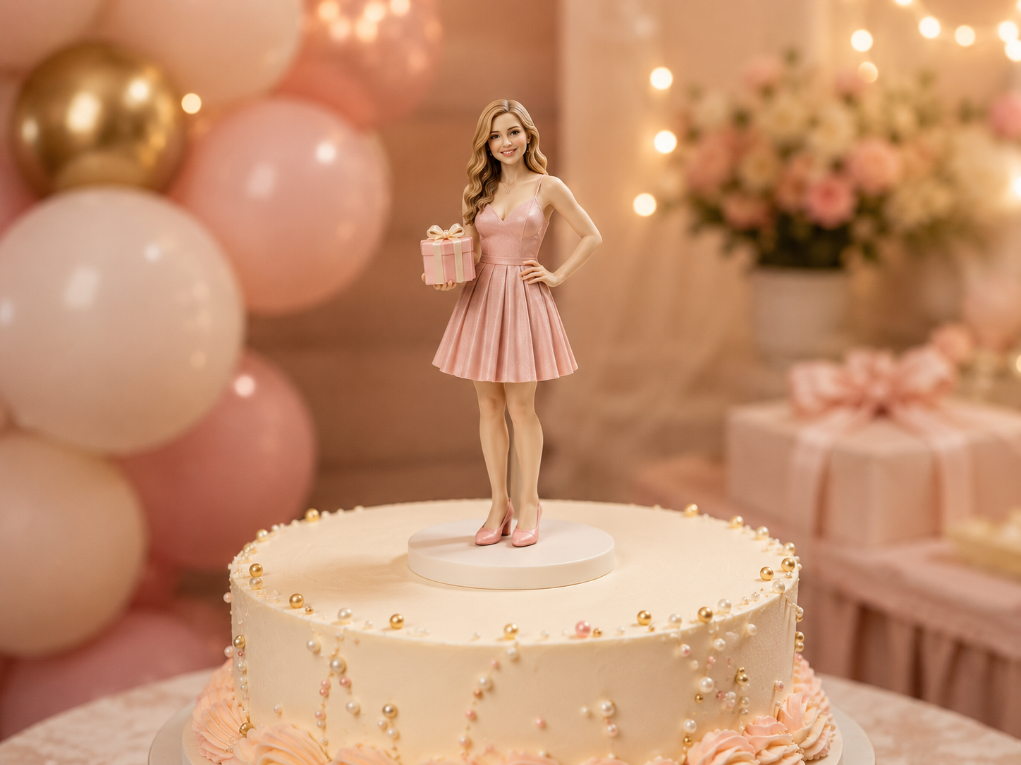 Custom 3D figurine alternative to a photo crystal gift