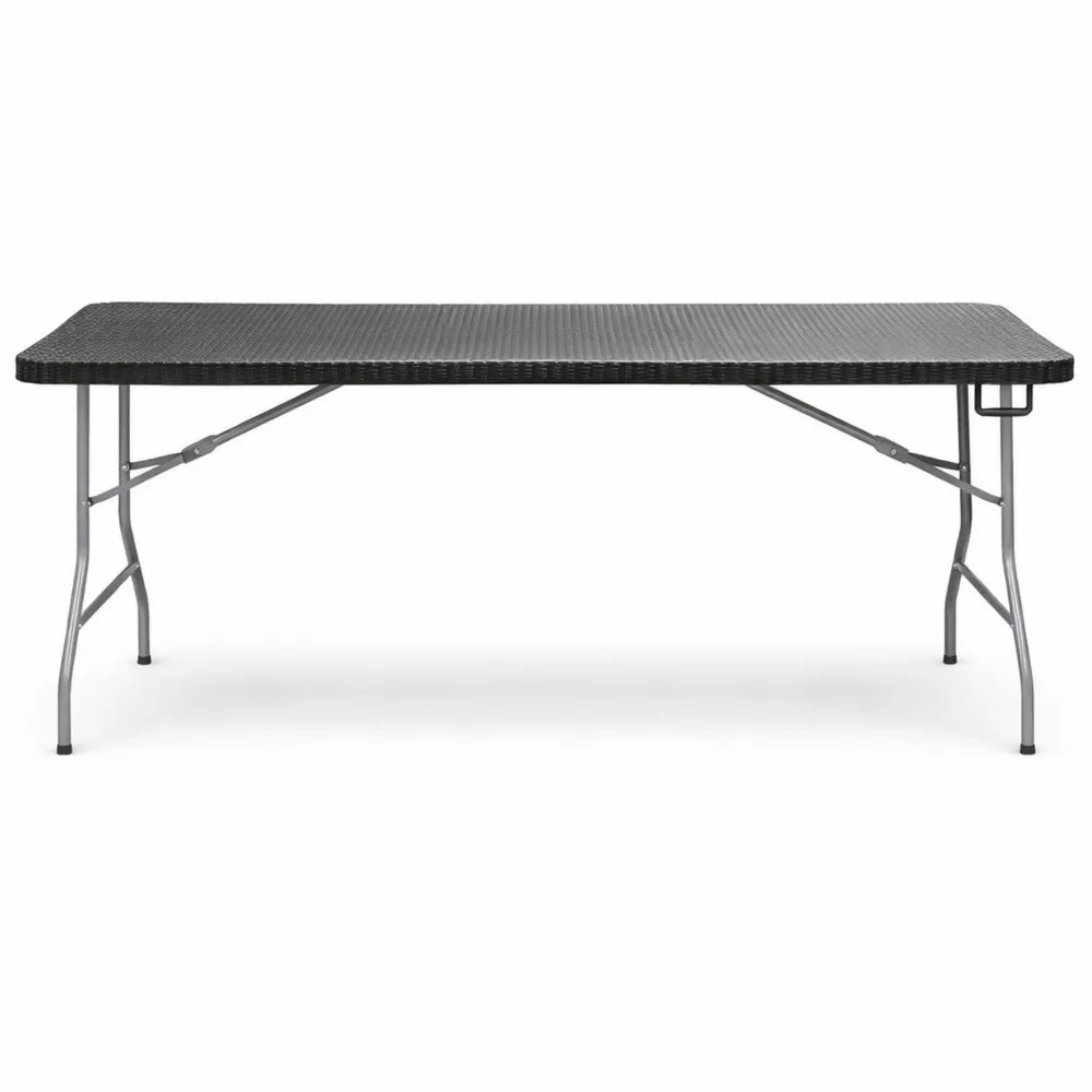 Table pliante extérieure en rattan pour 8 personnes