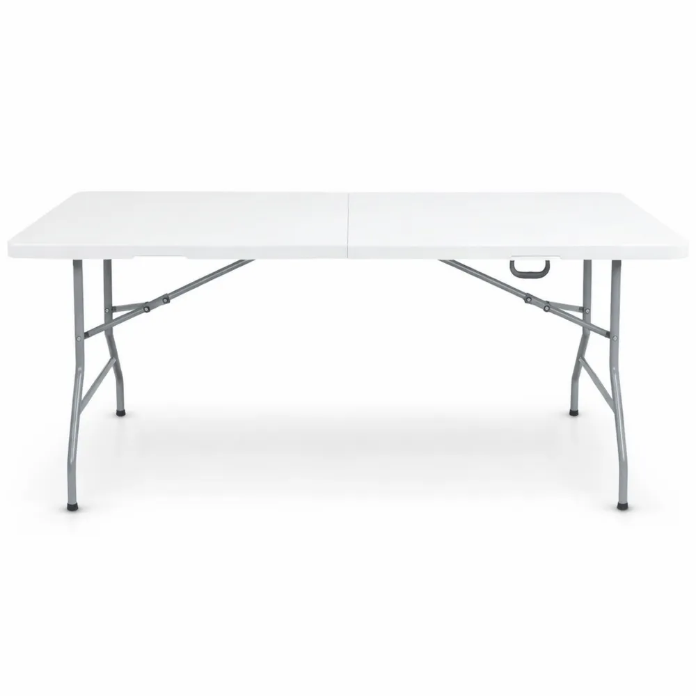 Table pliante résistante aux intempéries pour extérieur, 8 personnes, 182 x 74 x 74 cm