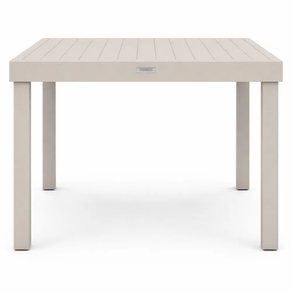Grande Table de Jardin Extensible pour 8 Personnes en Aluminium Résistant aux Intempéries