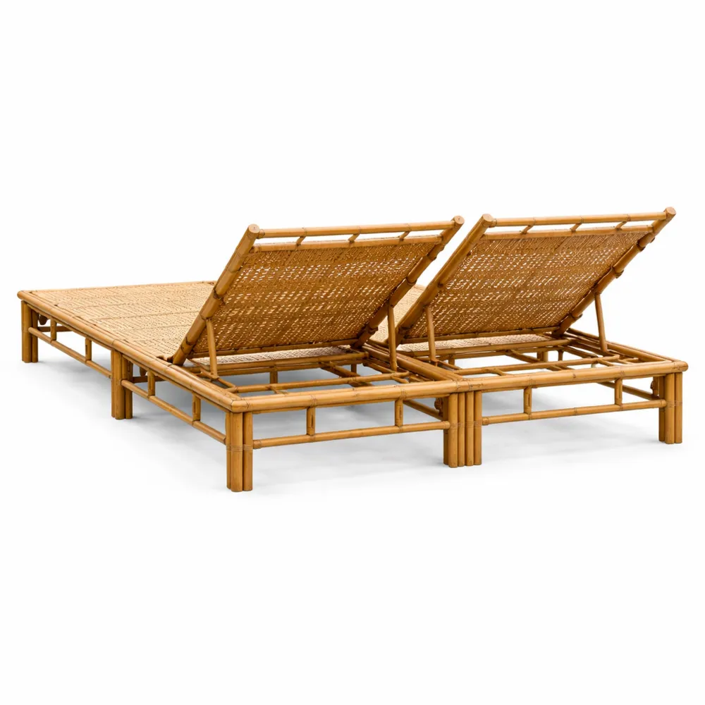 Transat Double avec Dossier Ajustable pour Jardin