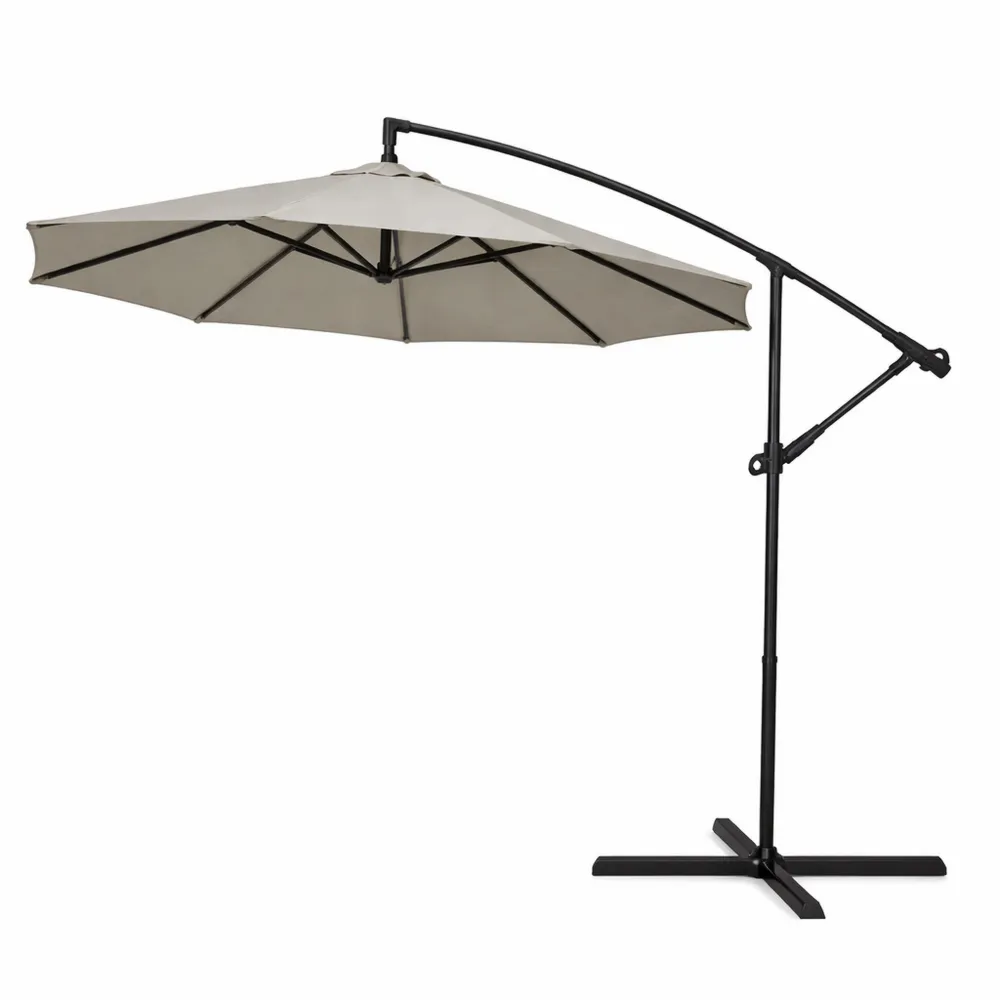 Parasol d'extérieur rectangulaire avec housse de protection antivent