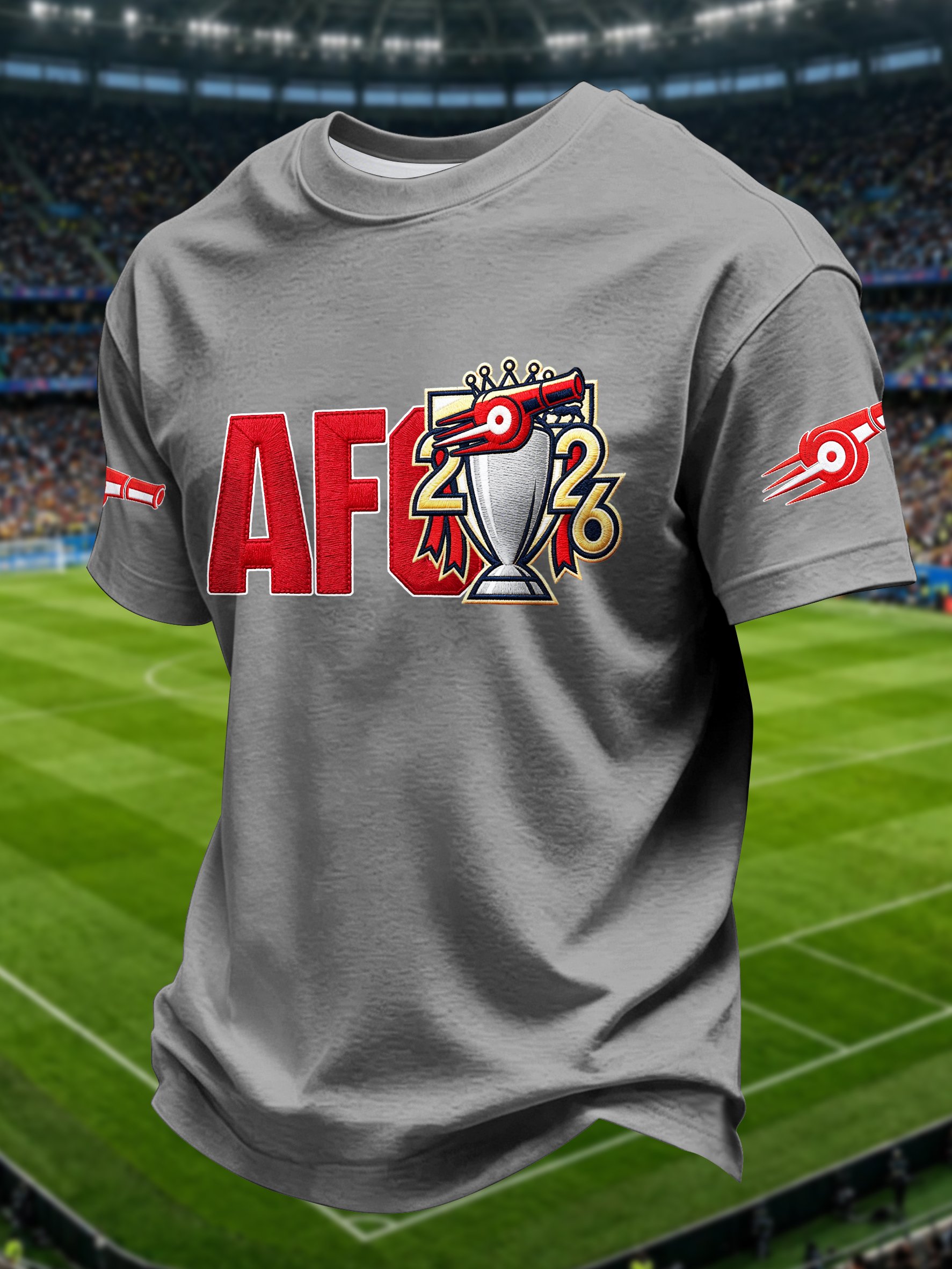 Men's Football Fans Printed Casual T-shirt