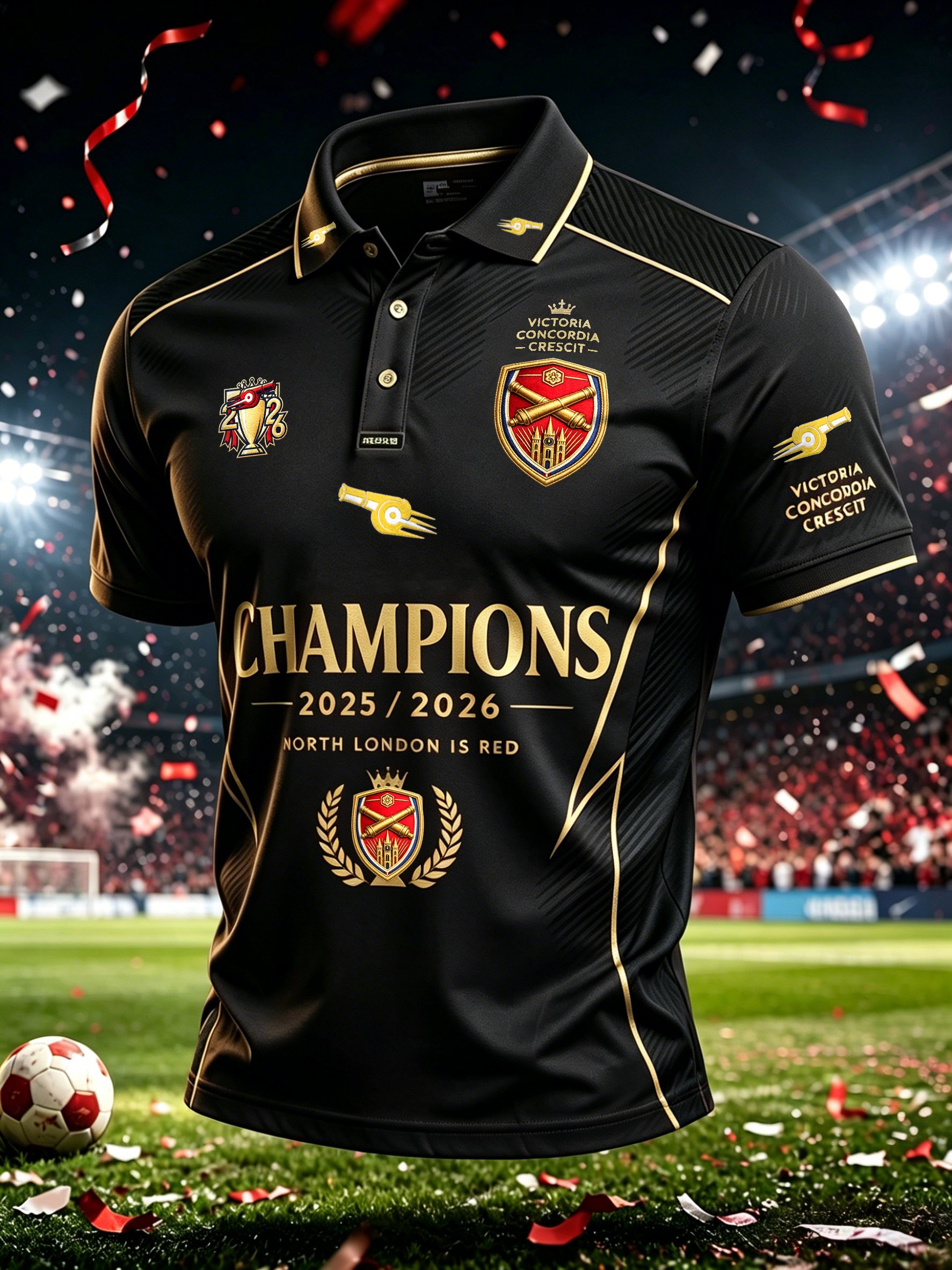 Men's Football Fans Print Casual Polo