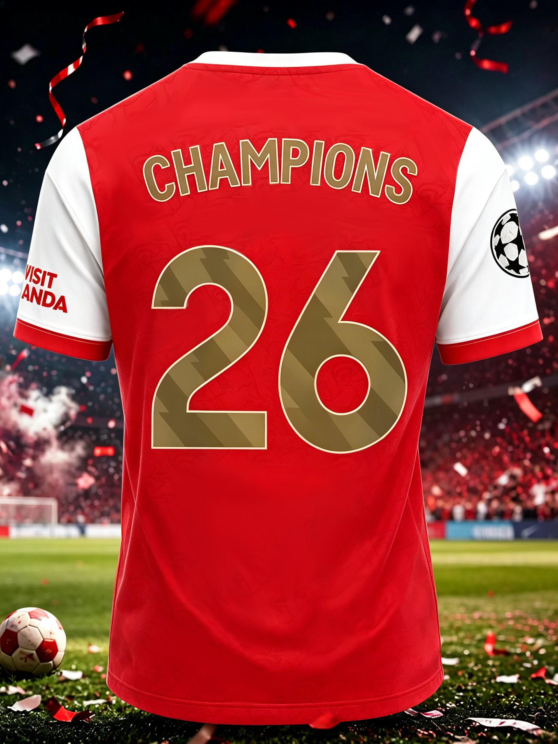 Men's Football Fans Printed Casual T-shirt