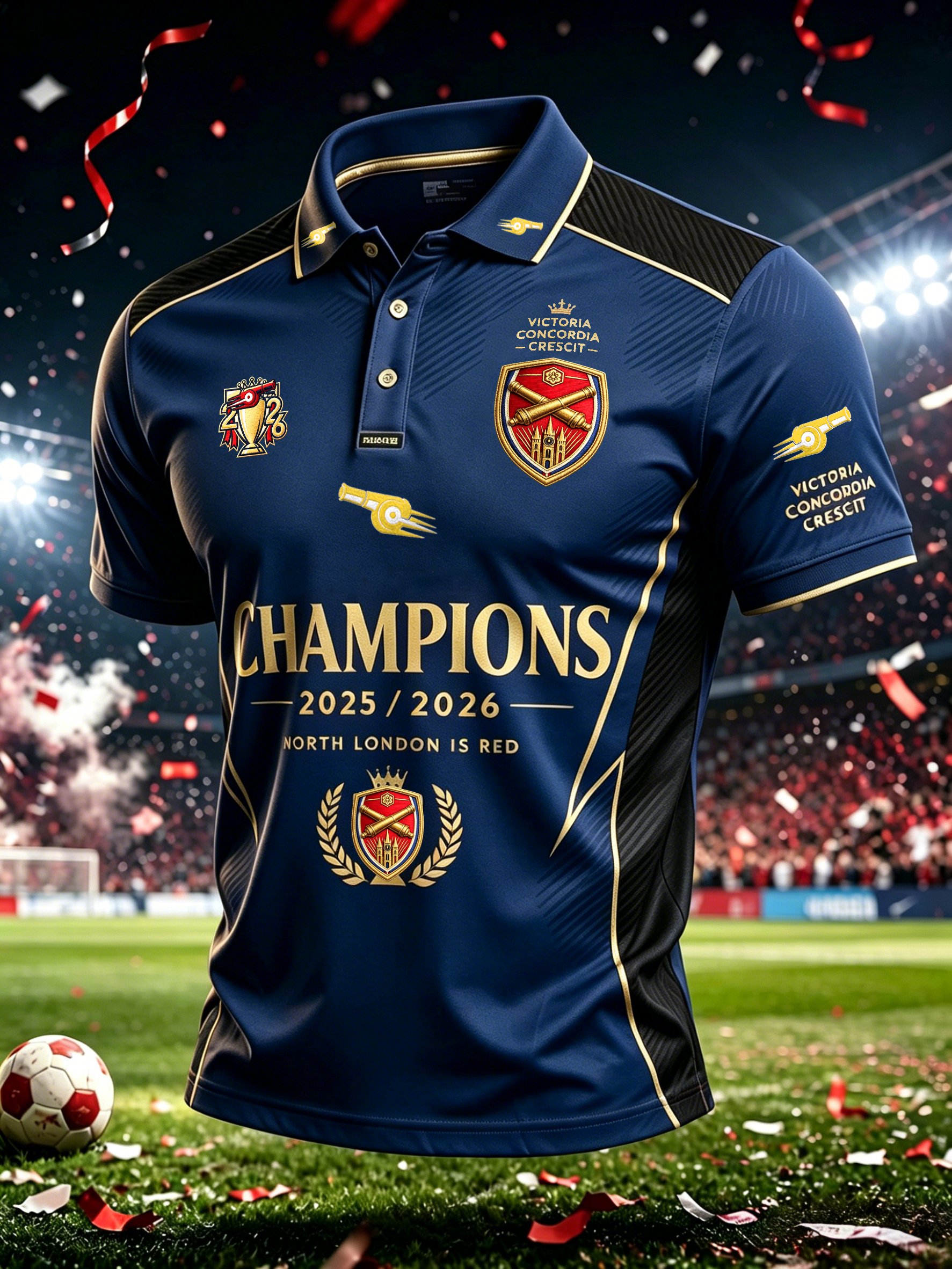 Men's Football Fans Print Casual Polo