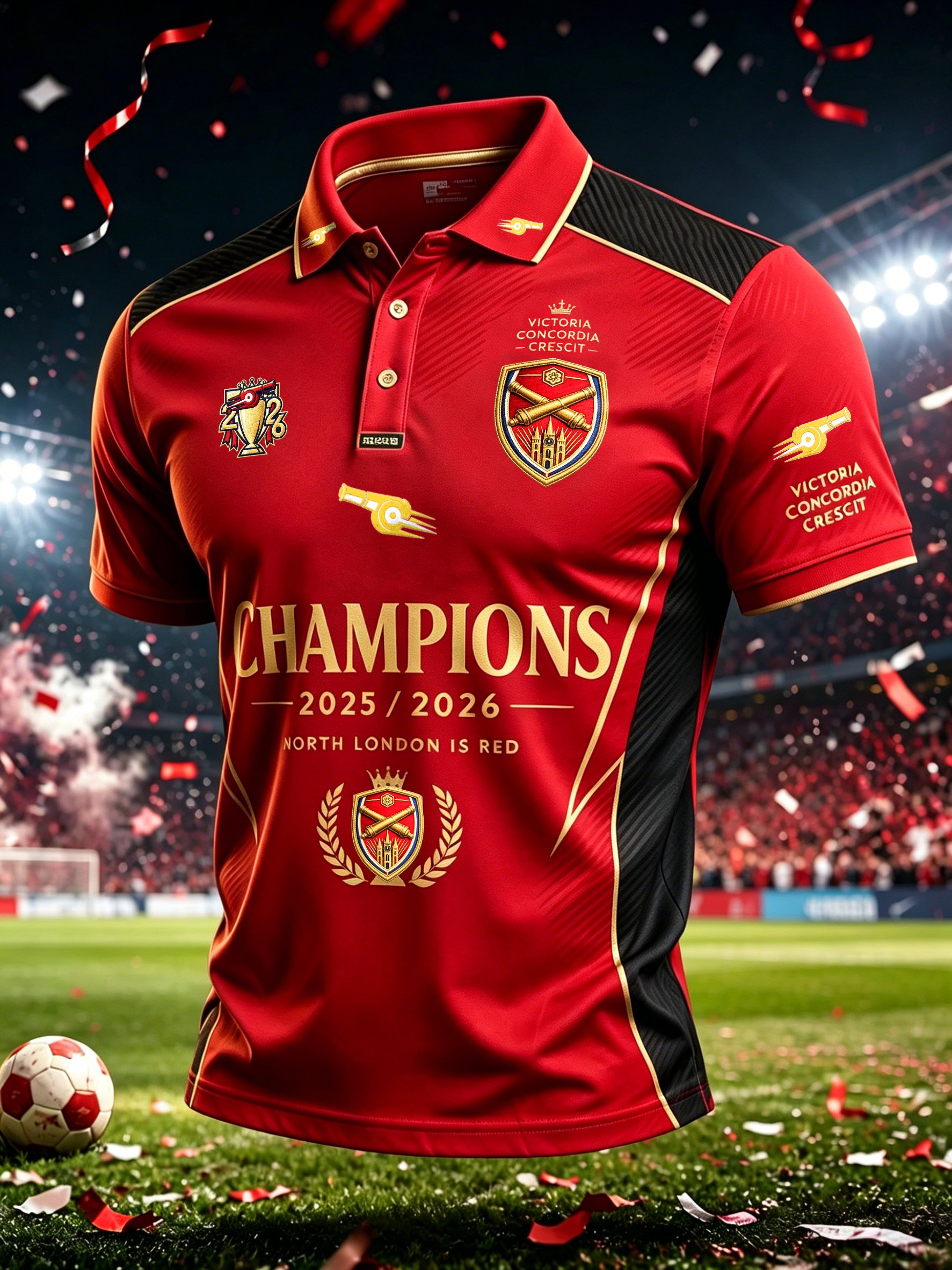 Men's Football Fans Print Casual Polo