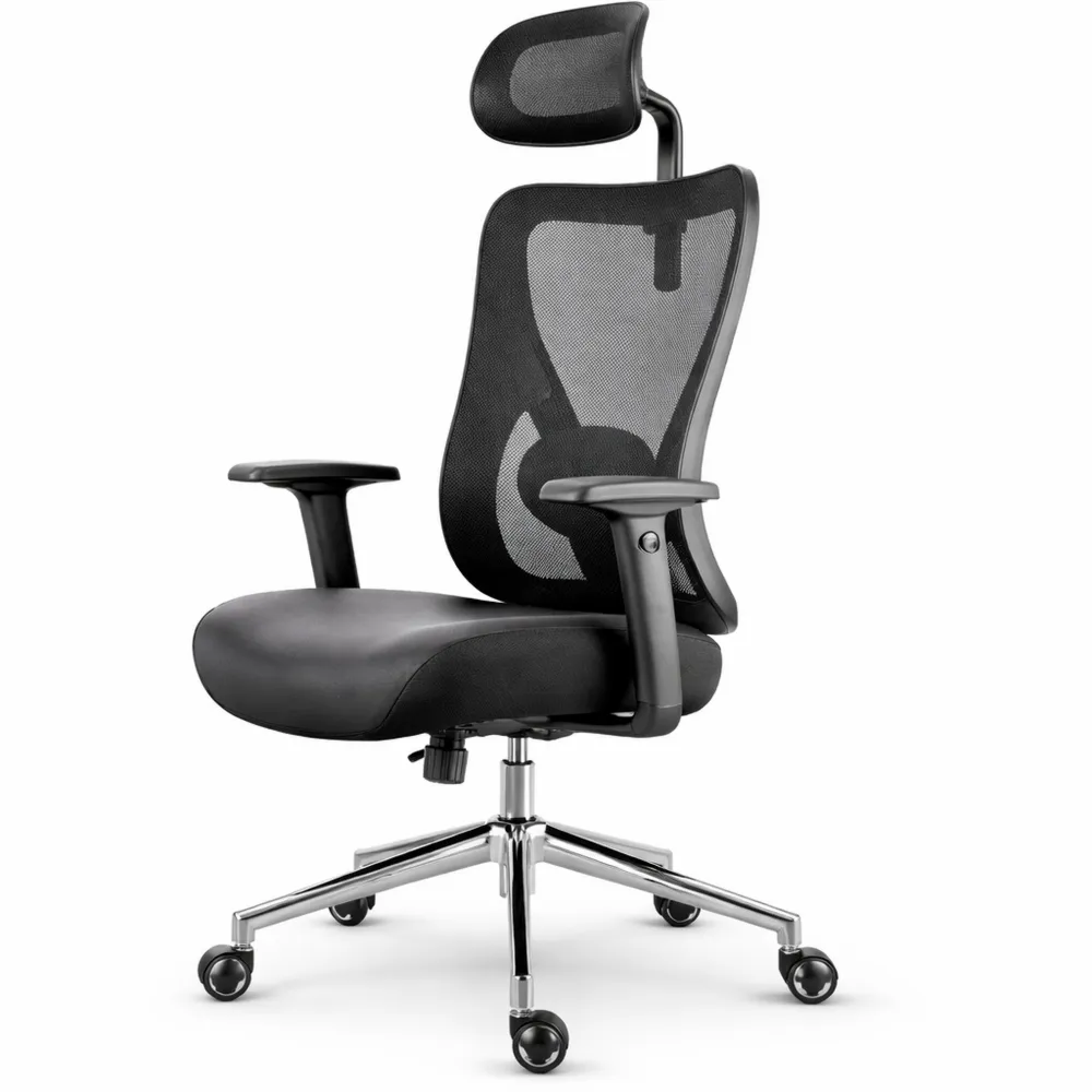 Chaise de Bureau Ergonomique Réglable, Confort Optimal pour Gaming, Support jusqu'à 150kg