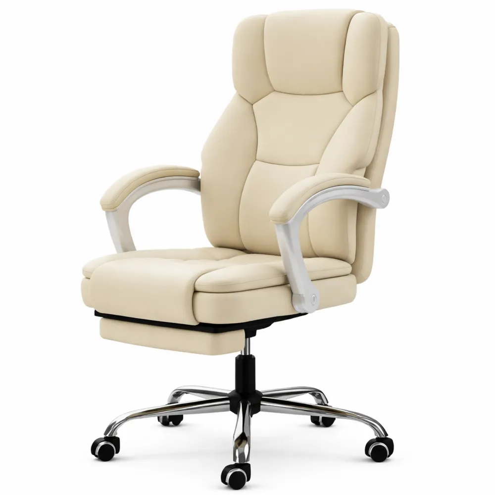 Fauteuil de Bureau Ergonomique Inclinable avec Repose-Pieds