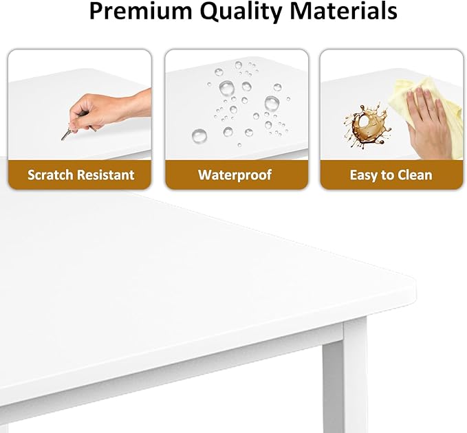 Escritorio de computadora con Espacio de Almacenamiento, Adecuado para Escribir en el Dormitorio y Trabajar en la Oficina en casa, Escritorio de Estudio 120 * 52 * 73 CM