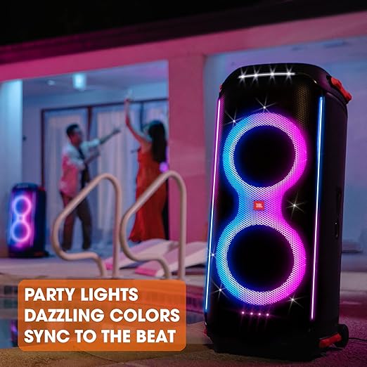 710 - Altavoz de Fiesta con Sonido Potente de 800 W RMS, Luces integradas y diseño a Prueba de Salpicaduras