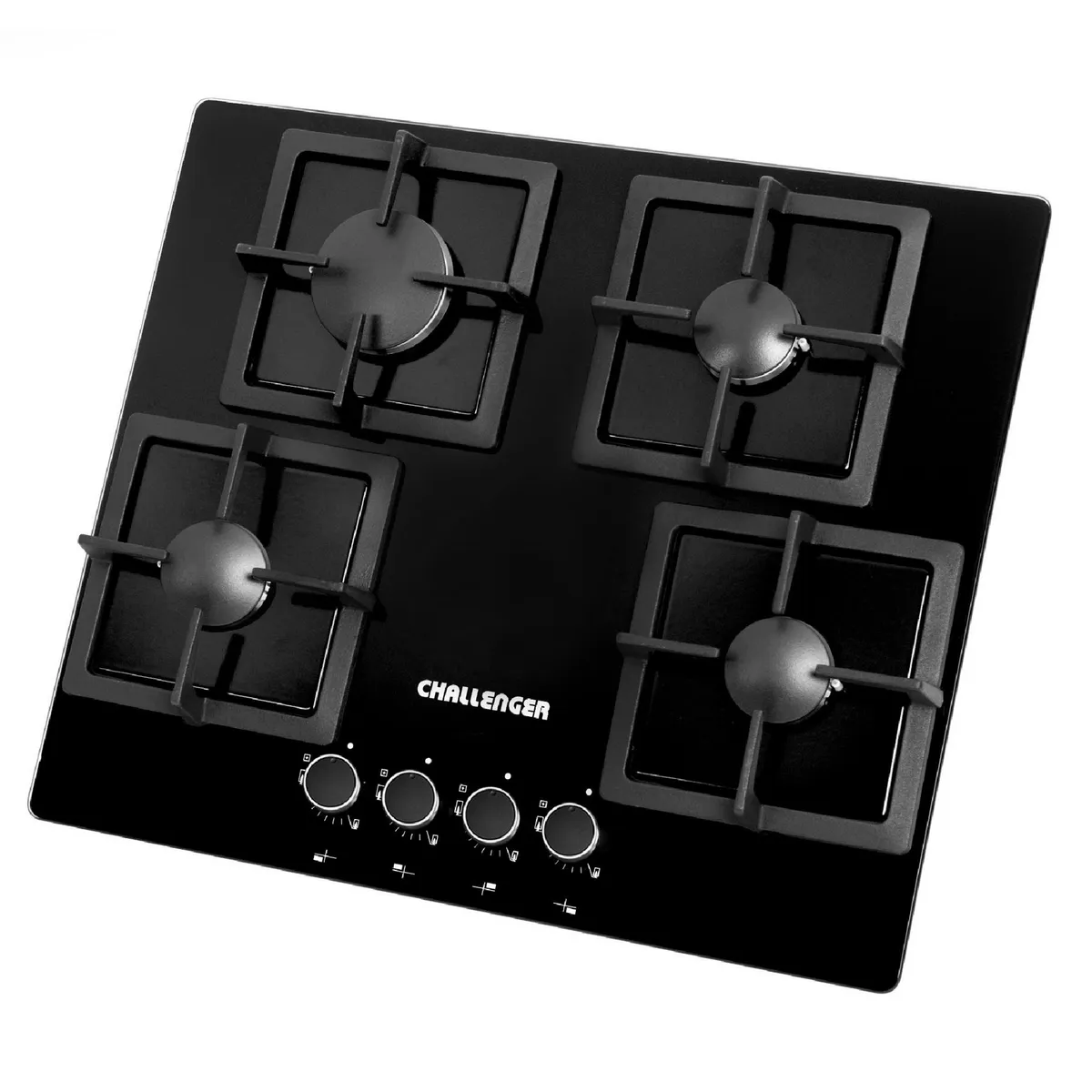 Estufa Empotrable Gas Natural 60x52 cm 4 Puestos Vidrio Squad