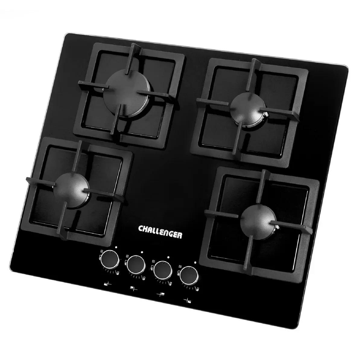 Estufa Empotrable Gas Natural 60x52 cm 4 Puestos Vidrio Squad