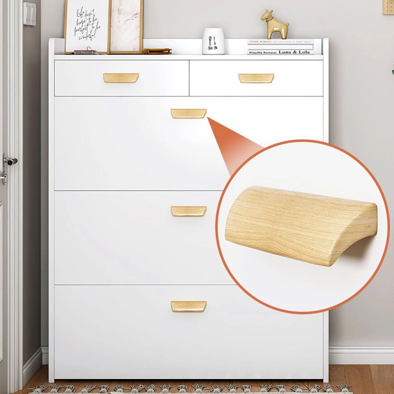 Large capacity folding shoe cabinet can hold 36 pairs of shoes with bench