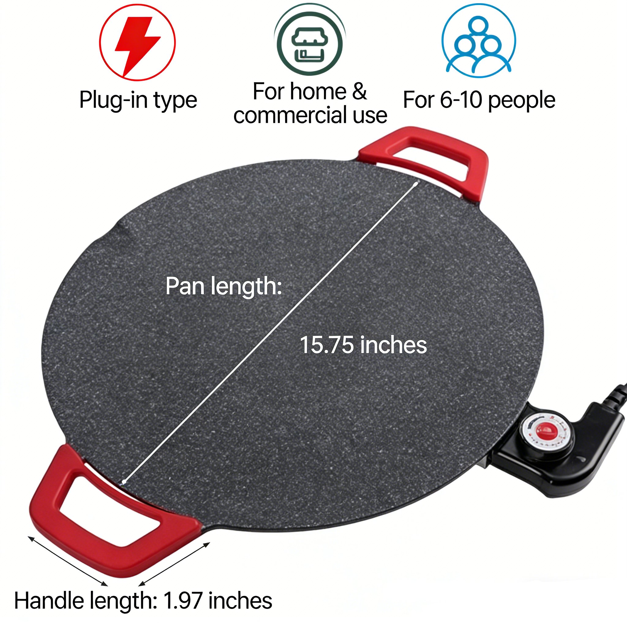 Indoor Smokeless Electric Griddle