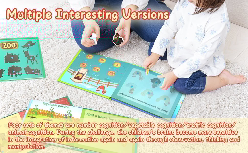 Keep your little one busy. Ability to pair items and explain why they are together.