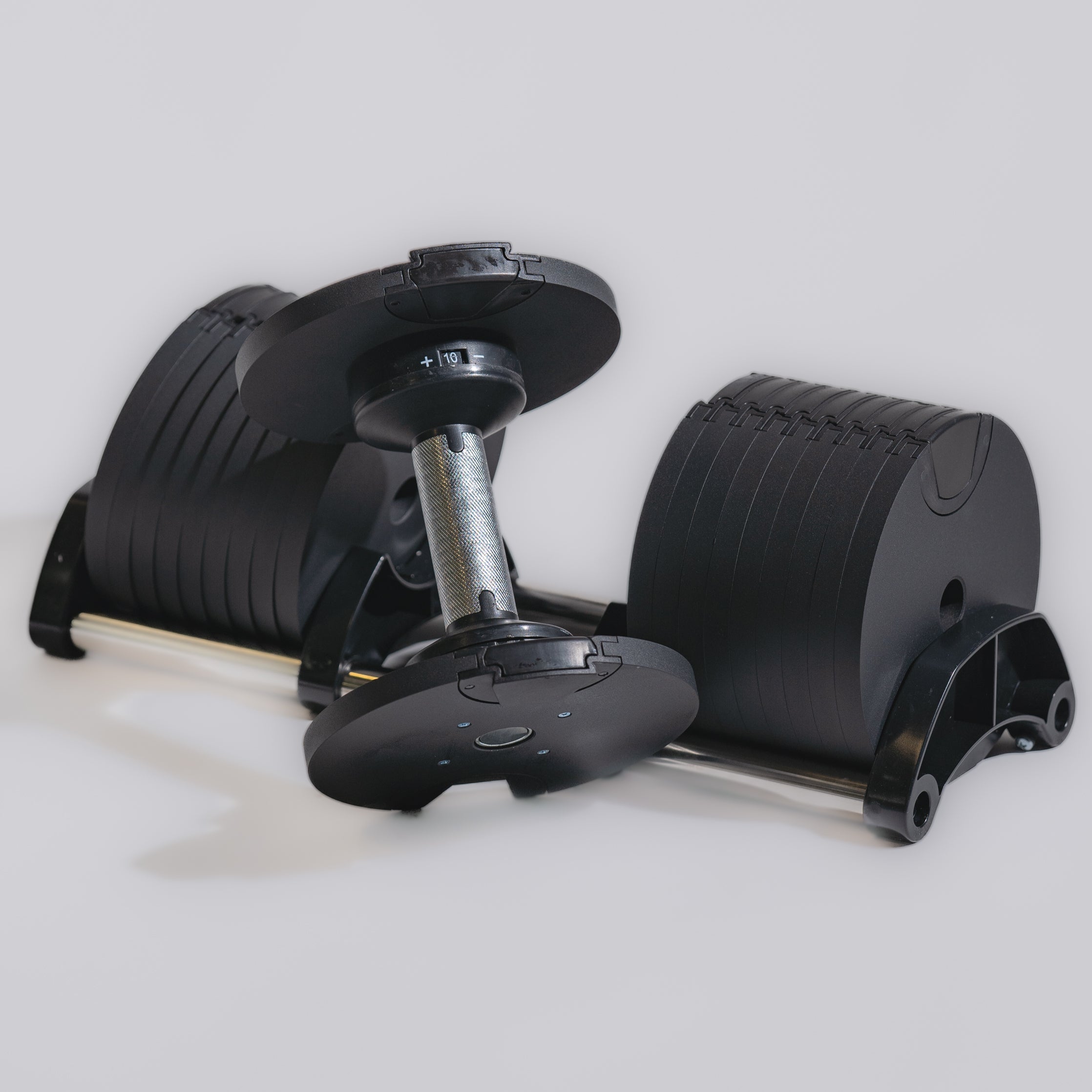 2-Piece Turn-Handle Adjustable Dumbbell 5-120lb Set