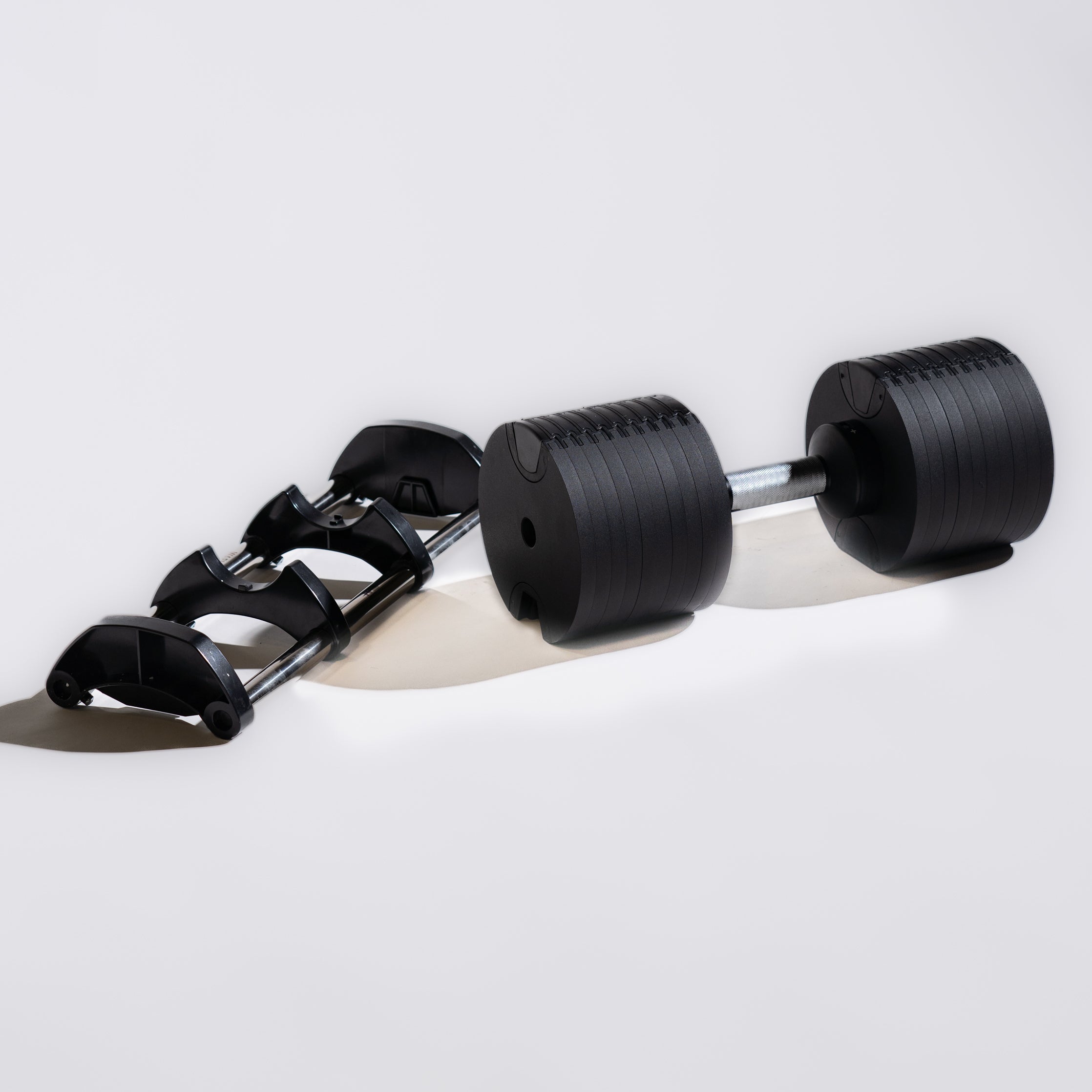 2-Piece Turn-Handle Adjustable Dumbbell 5-120lb Set