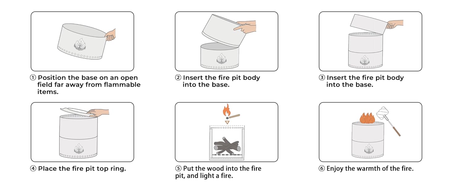 19.5 inch Outdoor Fire Pit, Bonfire 2.0 Smokeless Fire Pit, Portable Stainless Steel Firepit, Wood Burning Low Smoke Pit for Outside Patio Camping with Carry Bag