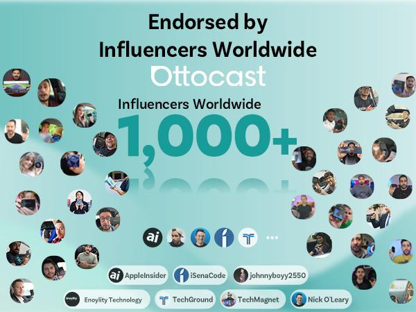 OTTOCAST Baby Car Camera &Wireless CarPlay Adapter,1080P HD Rear Seat Monitor Display on Car Screen,150&deg;Wide Angle No-Glow Night View, Safety for Kids & Infants