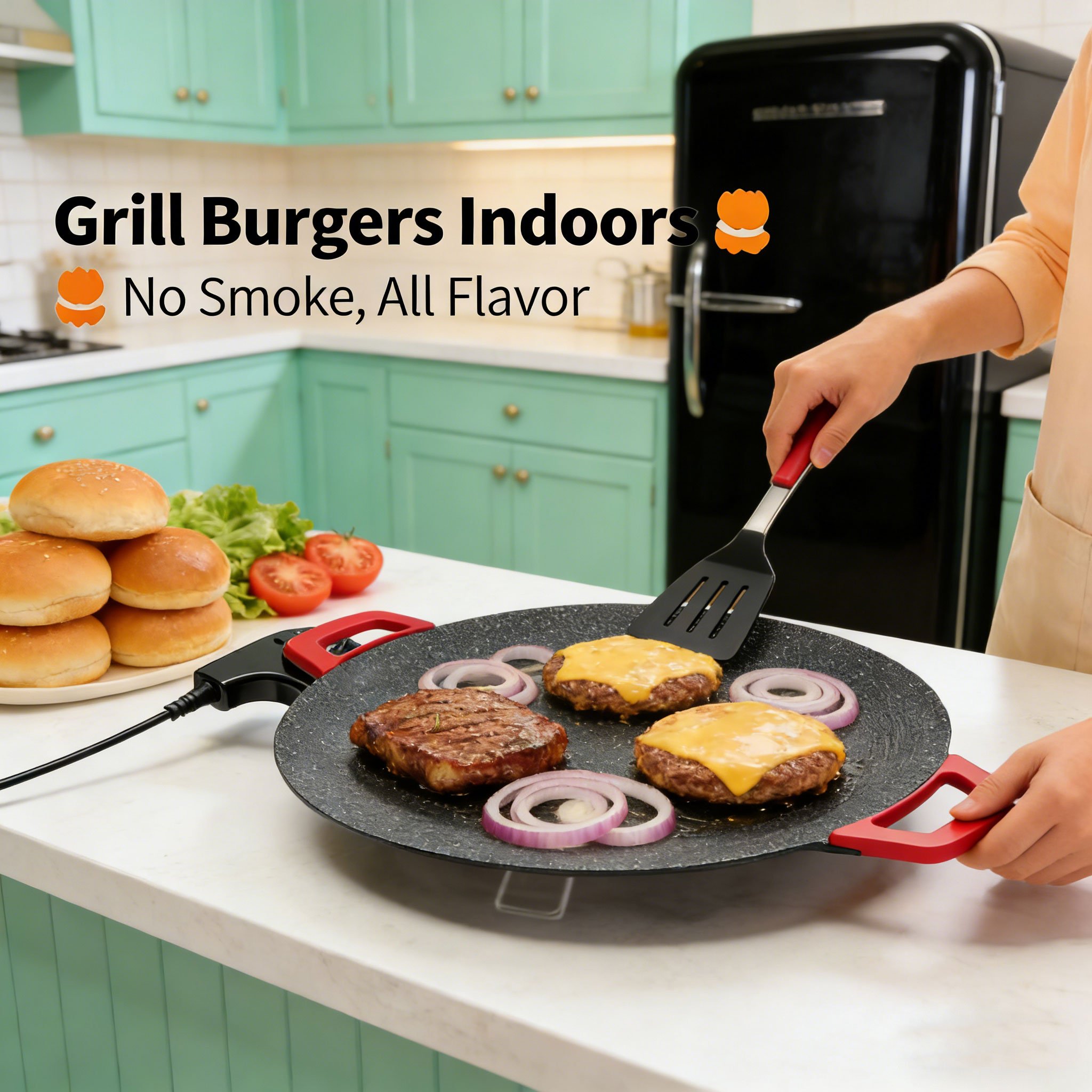 Indoor Smokeless Electric Griddle