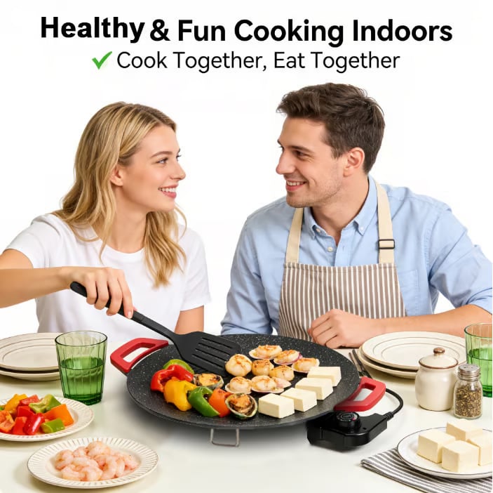 Indoor Smokeless Electric Griddle