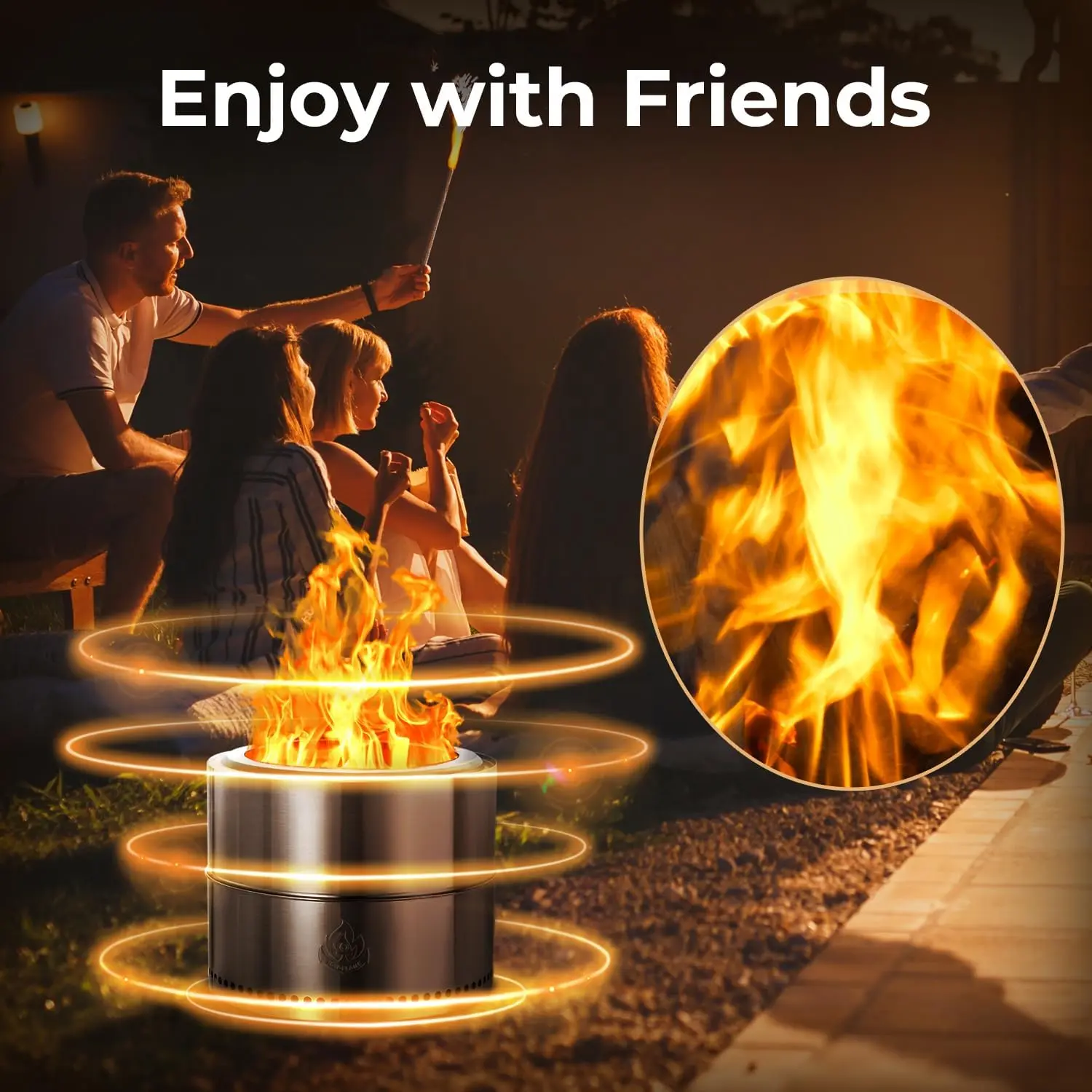 Outdoor Smokeless Fire Pit