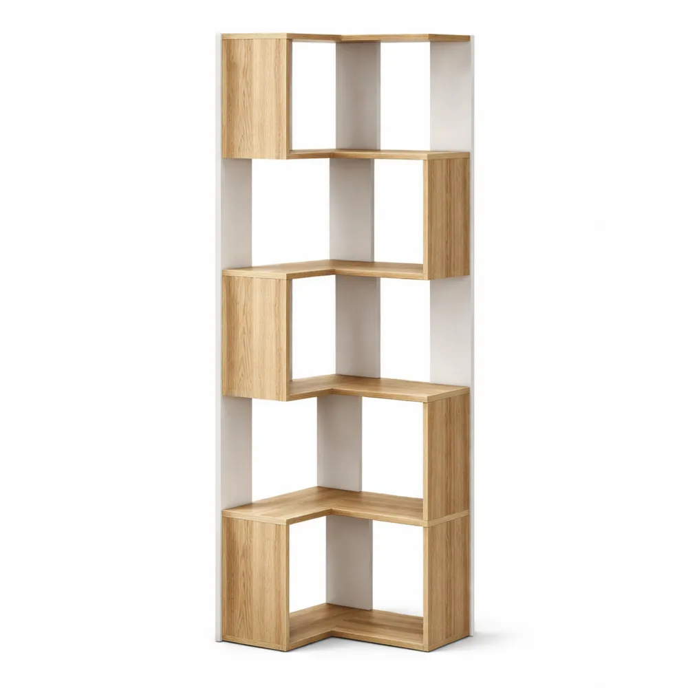 Étagère d'angle 6 niveaux pour rangement multifonction