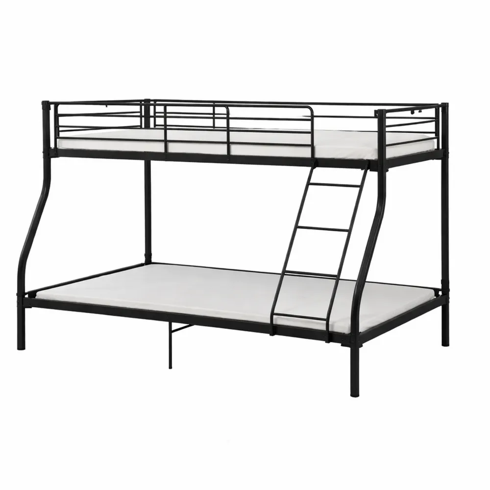 Lit Superposé Métal 3 Places pour Adultes avec Sommiers Lattes