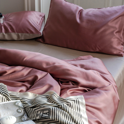 TENCEL™ Lyocell Bedding Set – Berry & Blossom Collection