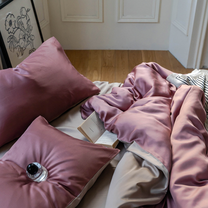 TENCEL™ Lyocell Bedding Set – Berry & Blossom Collection