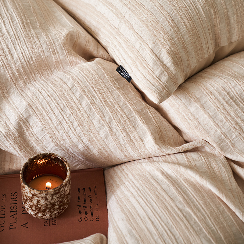 100% Linen Duvet Cover Set - Minimal Natural