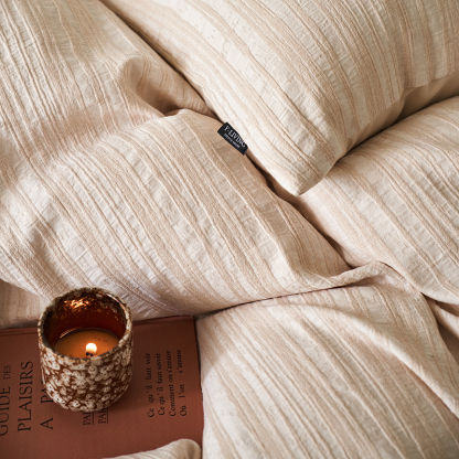 100% Linen Duvet Cover Set - Minimal Natural