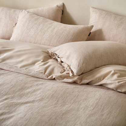 100% Linen Duvet Cover Set - Mottled Linen Collection