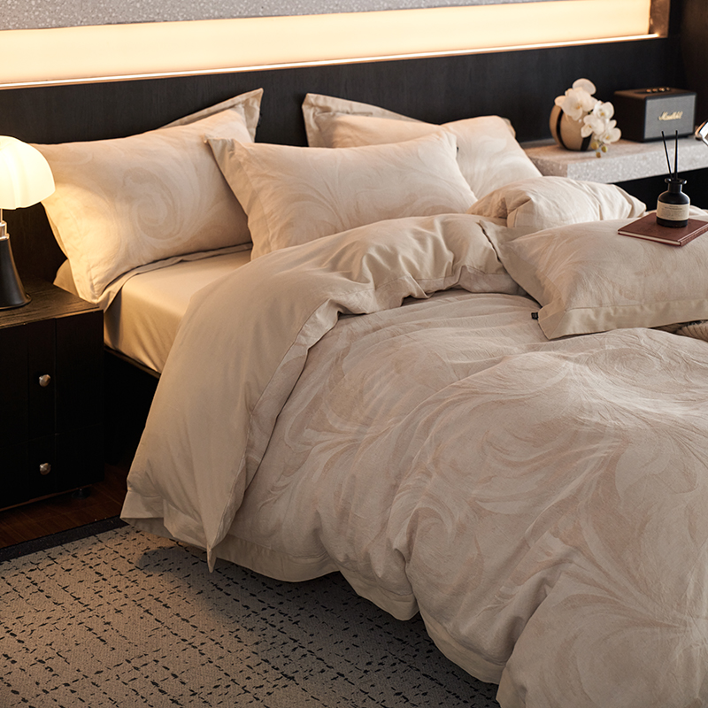 100% Linen Duvet Cover Set - Corner Patch Collection