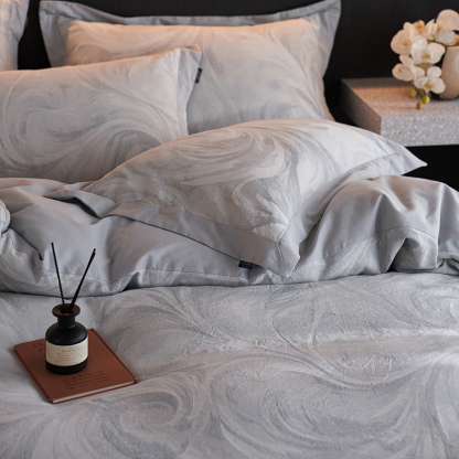 100% Linen Duvet Cover Set - Corner Patch Collection