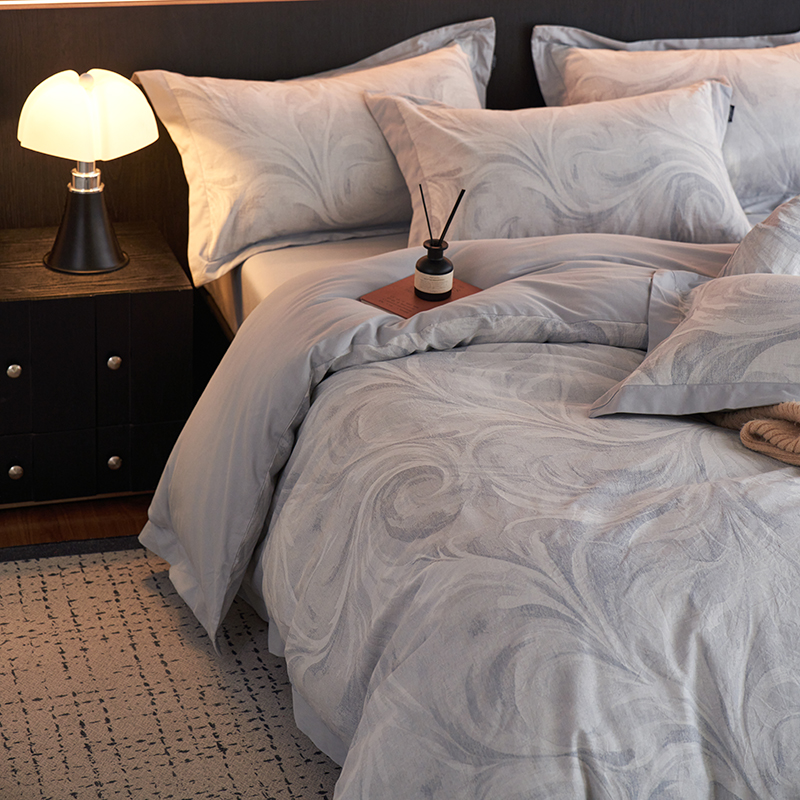 100% Linen Duvet Cover Set - Corner Patch Collection