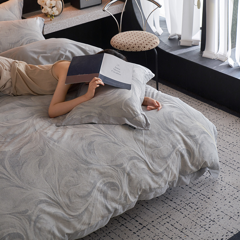 100% Linen Duvet Cover Set - Corner Patch Collection