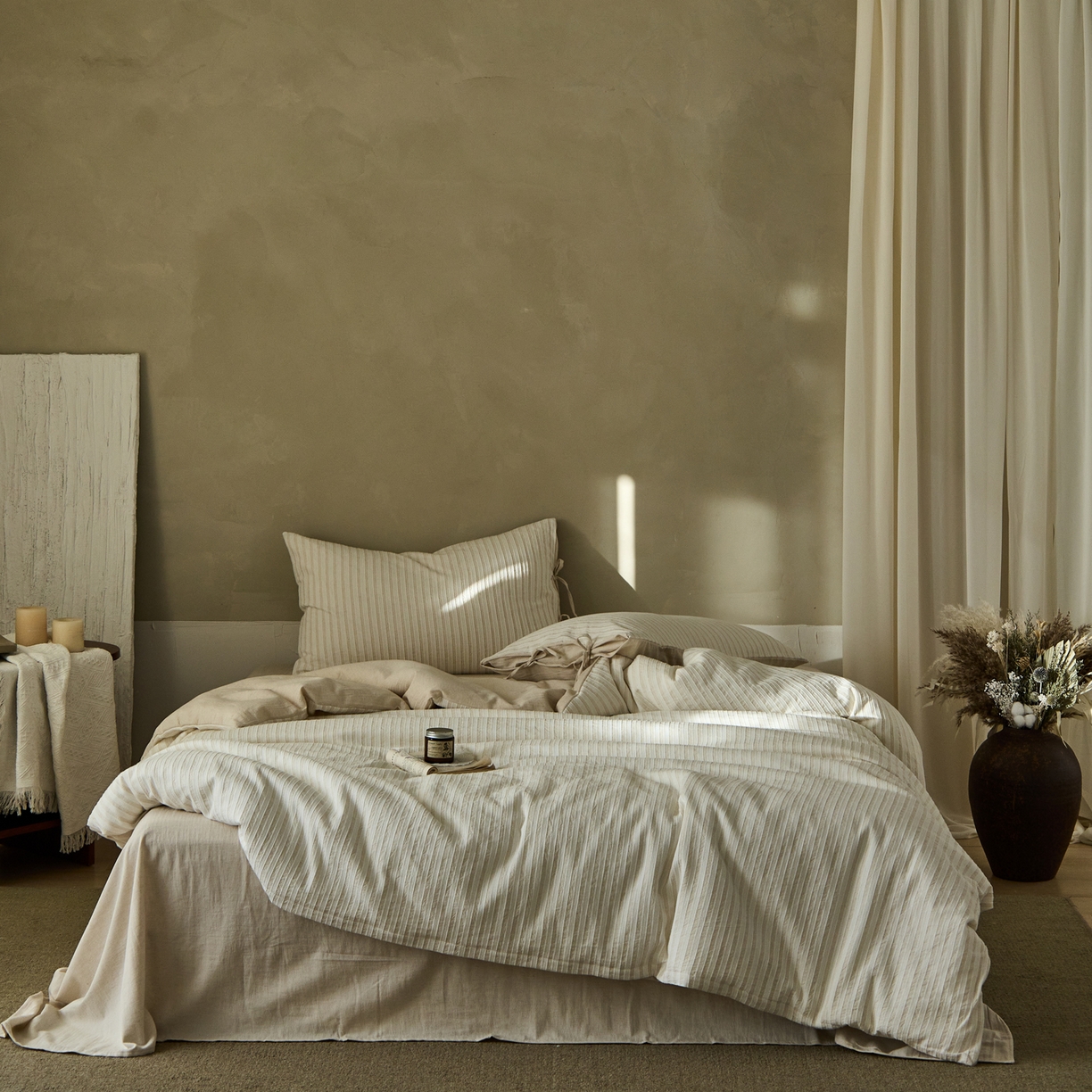 100% Linen Duvet Cover Set - Washed Cotton