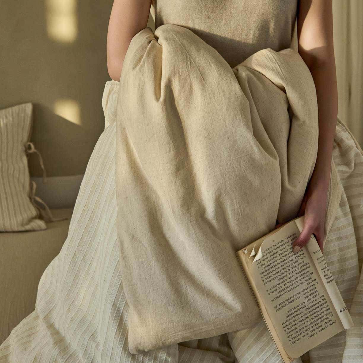 100% Linen Duvet Cover Set - Washed Cotton