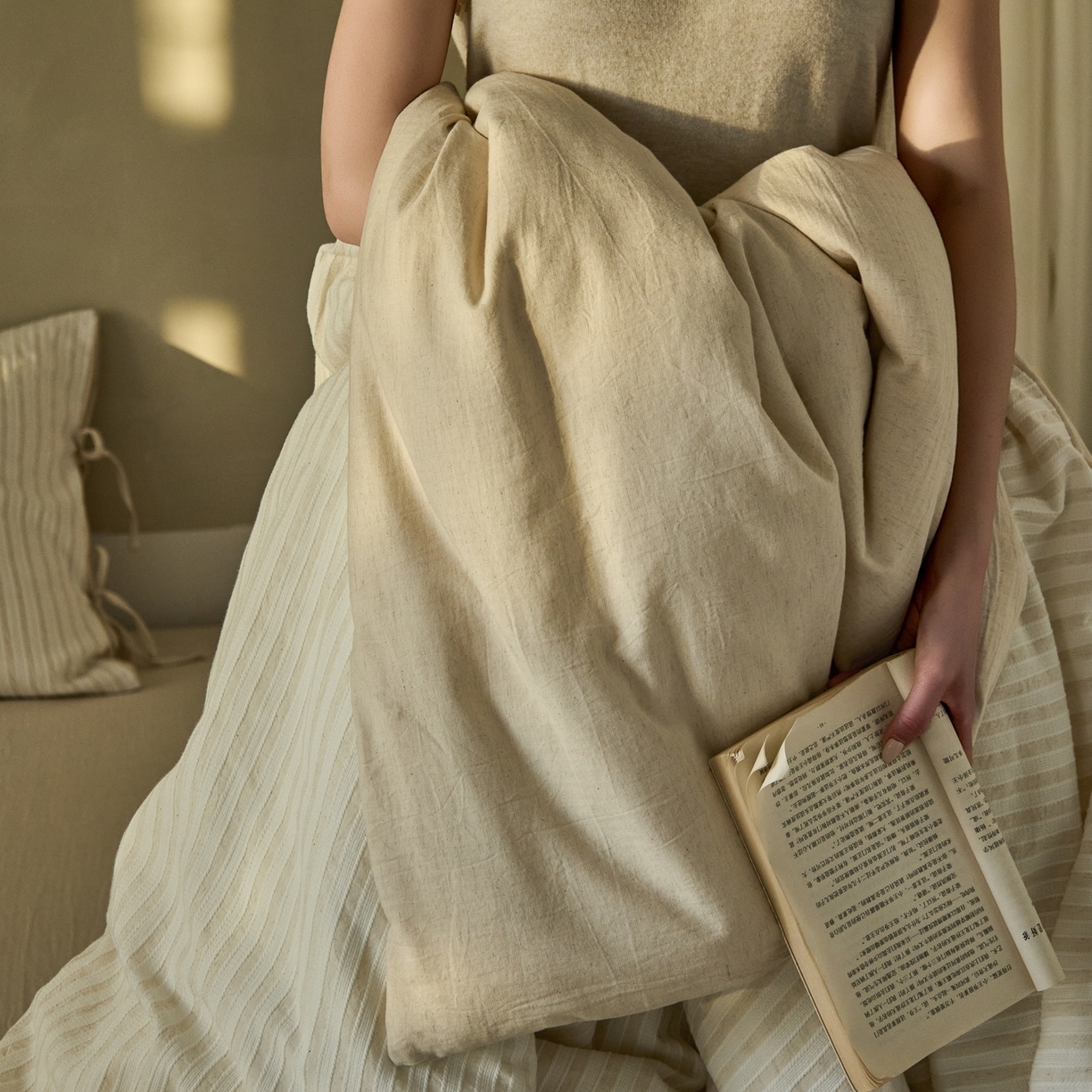 100% Linen Duvet Cover Set - Washed Cotton