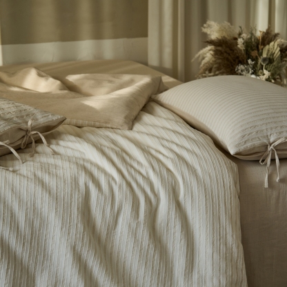 100% Linen Duvet Cover Set - Washed Cotton