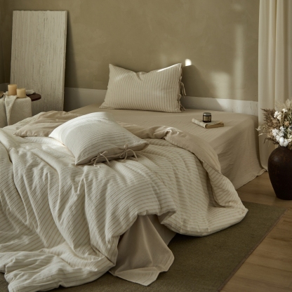 100% Linen Duvet Cover Set - Washed Cotton
