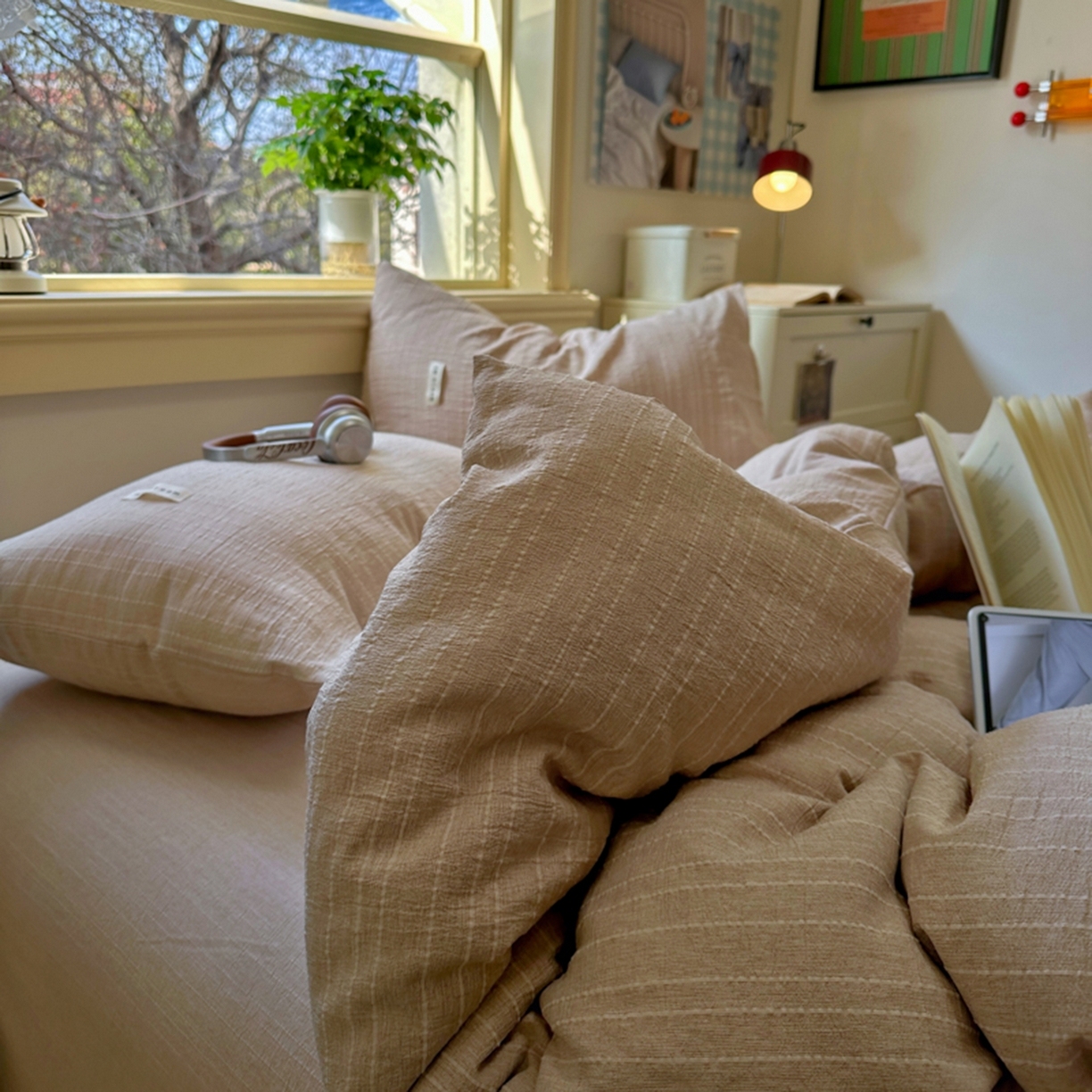 100% Linen Duvet Cover Set - Solid Colour Collection