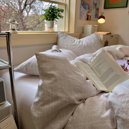 100% Linen Duvet Cover Set - Solid Colour Collection