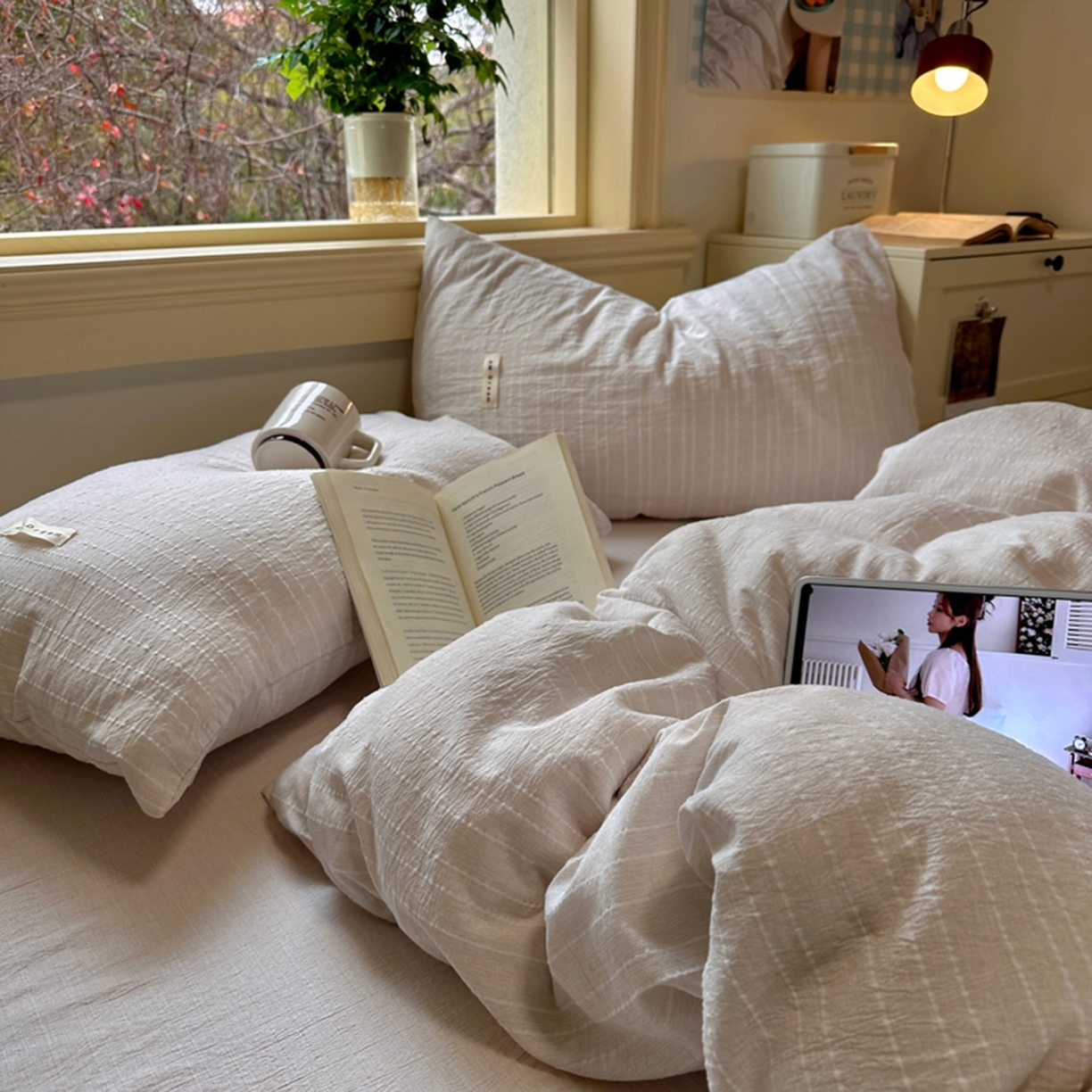 100% Linen Duvet Cover Set - Solid Colour Collection