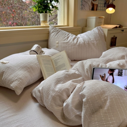 100% Linen Duvet Cover Set - Solid Colour Collection